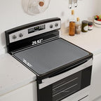 Stove Top Cover for Electric Stove - Food Grade Ceramic Stove top Cover, Silicone XXL Dish Drying Mat, Glass Cooktop Covers, Flat RV Range top Mats (Gray Thickened,30x21) - Image 2