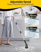 Electric Spin Scrubber for Bathroom, Shower Scrubber with Long Handle - Image 3
