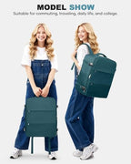 coofay Large Vacuum Backpack Travel with Pump Vacpack Travel Backpack with Vacuum System Compression Backpacks for Travel Easy Vac Pack Carry on Luggage - Image 4