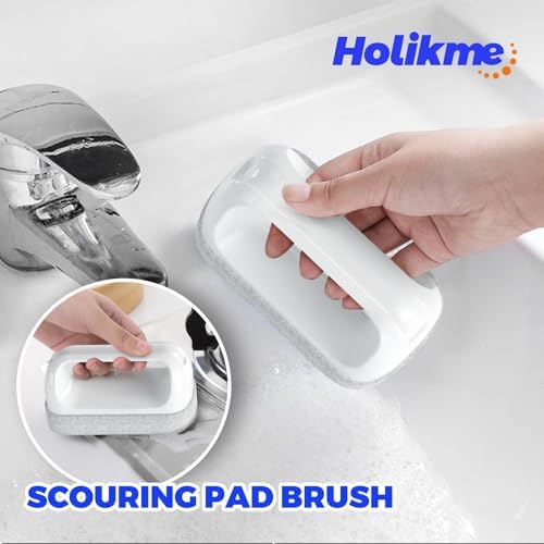 Holikme Dish Brush Cleaning Brush Set for Cleaning Groove Gap,White - Image 4
