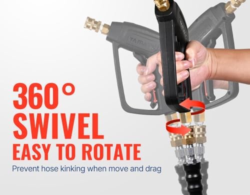 YAMATIC Pressure Washer Gun and 50 FT Hose with Extension Wand 3/8"&M22-14 - Image 2