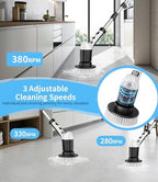 Electric Spin Scrubber, Cordless Power Shower Cleaning Brush for Bathroom - Image 3