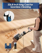 Tineco Corded 3-in-1 Wet Dry Vacuum Mop with Steam Function, Floor ONE S6 Stretch Steam BoostSteam, 320℉ High-Temp Steam Cleaning, 180° Lay-Flat, Anti-Tangle Design, One-Touch Self-Cleaning - Image 5