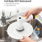3000mAh Cordless Electric Spin Scrubber for Kitchen Bathroom Car - Image 3
