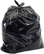 Aluf Plastics 60 Gal Black Coreless Roll Trash Bags, E-Z Tie (Pack of 100) - Image 2