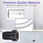 101338 1.5" Vacuum Wand Replacement 2 Piece Aluminum S-Wand Compatible with Proteam Backpack Commercial Vacuum Parts & Accessories, Also Compatible with Hoover Backpack C2401 - Image 4