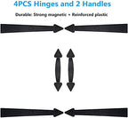 Magnetic Garage Door Accents Hardware with 4 Faux Hinges and 2 Handles - Image 7