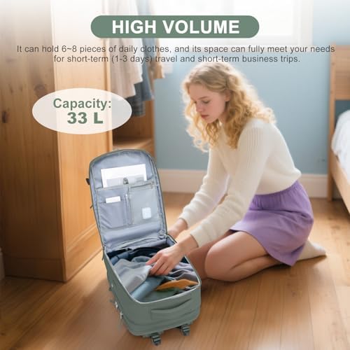 Extra Backpack For Traveling On Airplane Travel Backpack For Women Men Airline Approved Carry On Bags For Airplanes Gym Bag With Shoe Compartment Waterproof Laptop Backpack Camping Hiking Backpack - Image 7