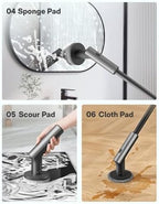 HOTO 3 Pcs Replacement Pads for HOTO Electric Scrubber with Long Handle - Image 3