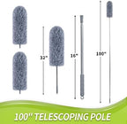 IVYROLL Duster with Extension Pole for Cleaning (2 Microfiber Heads Kit) - Image 4
