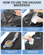 coofay Vacuum Backpack Travel with Pump Vacpack Travel Backpack with Vacuum System Mochila de Viaje Compresion al Vacio Easyvacpack Airbag Backpacks for Traveling Carry on Luggage - Image 4