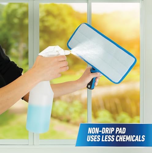 Unger Professional ProClean Indoor Window Cleaning Replacement Pads, 2 Pack, Hold Dust and Dirt, Works with Glass Cleaners and Solutions, Non-Drip Surface Pad - Image 6