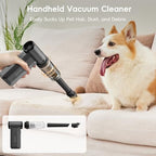 Electric Compressed Air Duster, Handheld Cordless 2 in 1 Air Blower and Vacuum, 130000RPM Electirc Turbo Jet Blower, Stepless Speed Motor, Type-C Fast Charge for Computer, Keyboard, Car, Pet House - Image 4