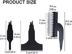 4pcs Reciprocating Saw Spatula Brush Set, Reciprotools Attachments and Adapters Nylon Wire Alloy Steel Cleaning Tool Multifunctional Carbon Steel Tile Ground Mud(Black) - Image 3
