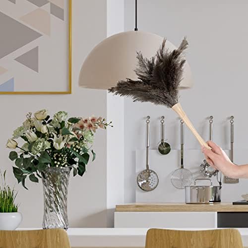 Superio Ostrich Feather Duster Fluffy Dust Remover, with Wooden Handle Reusable for Cleaning Homes, Ceilings, and Furniture (3 Pack) (2 Pack) - Image 3