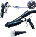Car Interior Detailing Air Blow Gun &vacunm Gun,Cleaning Gun Quickly Blasts Dirt and Dust from Surface Works with Air Compressor(Upgrade Aluminium Rotate Tube) 2IN1 by DOZIME