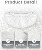 8 Pack Universal Microfiber Cloths for Handheld Steam Cleaner,Double-Layered Reusable & Washable Pads,Compatible with Bissell SteamShot,Wagner,PurSteam,McCulloch,Dupray and More - Image 3