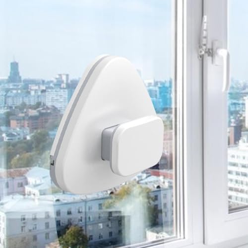 Magnetic Double Sided Window Cleaner, Double-Sided Magnetic Window Cleaner, Adjustable Magnet Glass Cleaner, Triangular Wiper Glider - Efficiently Clean Outside from Inside - Image 2