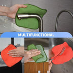 KinHwa Dish Cloths for Washing Dishes with Scrub Side, Microfiber Dish Rags - Image 4