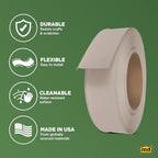 MD Building Vinyl Wall Base, Desert Beige, 4in x 120ft Dry Back - Image 4