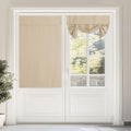 NICETOWN Biscotti Beige Tie Up Curtains for French Back Door Windows Cover by NICETOWN