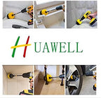 HUAWELL Drill Brush Power Scrubber Cleaning Brush with 2 Extended Attachment Set Kit for Grout, Floor, Tub, Shower, Tile, Bathroom and Kitchen Surface (Yellow) - Image 3