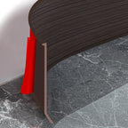 Vinyl Baseboard Molding Trim 4 Inch Peel and Stick Cove Base by Heonay