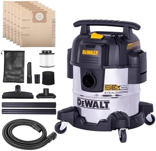 DEWALT 5 Gallon Stealthsonic Shop Vacuum Wet and Dry, 4 Peak HP Shop Vac by Unknown