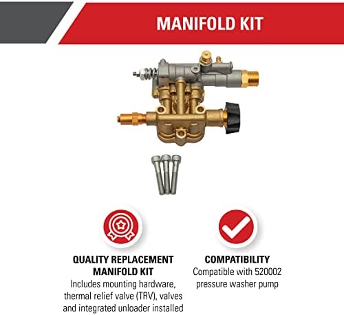 Simpson Manifold Replacement Kit for OEM Technologies Pressure Washer Pump - Image 2