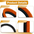 2 Pack 237047 Orbiter Orange Scrub Brush for Oreck ORB550MC Floor Machine - Image 3