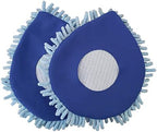 Chomp! Microfiber Mop Refill Pack: 5 Minute CleanWalls 2-pak Giant Noodle Blue Duster Reusable Washable, Window/Door Frame Cleaner and Baseboard Dusts - Dry Dusting Pads by CHOMPHealthierHome