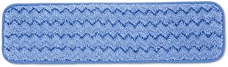 Rubbermaid Commercial Products Mop Head for Microfiber Damp Mop, 18-Inch, Blue, Heavy-Duty Single Sided Cleaning Cloth for Hardwood/Tile/Laminated Floors in Kitchen/Lobby/Office - Image 3
