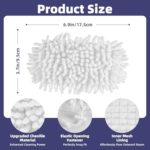 LOVECO Universal Steamer Cloth Covers for Steam Mop and Cleaner, 4 PCS - Image 2