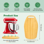 Mixer Slider Compatible with Kitchen aid Bowl Lift 4 .5-5 Qt Stand Mixer Bamboo- Kitchen Countertop Storage Mover Sliding Caddy for Kitchen Aid 4 .5-5 Qt Mixer (4 .5-5 Qt with handle-Natural) - Image 6