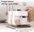 Ibyx Appliance Slider, Sliding Tray for Coffee Maker, 12 x 16 in, Brown - Image 2