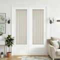 Burlywood Birch Double Door Window Curtains 2 Panels Semi Sheer by DUKIYO