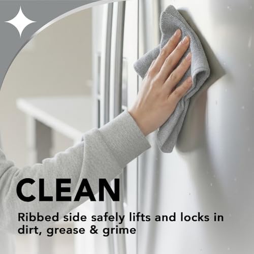 Weiman Microfiber Cloth for Stainless Steel, Safely Traps and Removes Dirt, Oil and Grime to Protect from Scratches 13.8" x 13.8" (Pack of 2) - Image 3