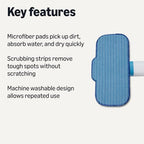 Amazon Basics Washable Steam Mop Replacement Pads for All Hard Floors, 4-Pack - Image 2