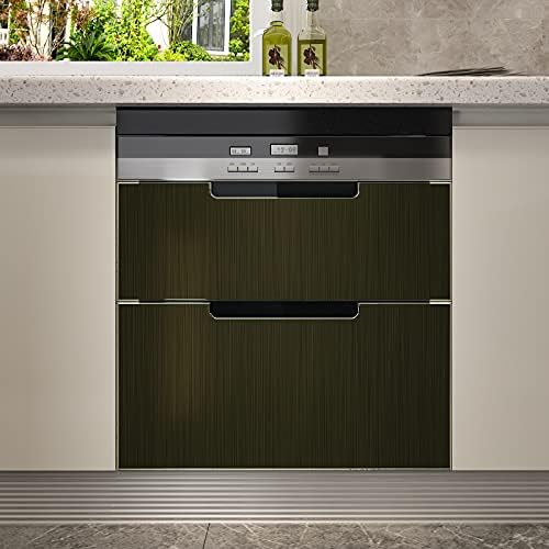 CRE8TIVE Bronze Black Stainless Steel Contact Paper for Appliances 12"x354" Thick Brushed Metallic Wallpaper Stick and Peel Heat Resistant Self Adhesive Vinyl Kitchen Wallpaper for Fridge Dishwasher - Image 5