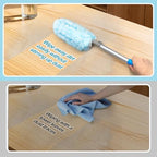JEHONN Duster with 6 ft Extension Pole, 10 Refills Compatible with Swiffer Super Extendable Handle Heavy Duty Dusting Wand Starter Kit for Cleaning High Ceiling Fan Shelves Vent Window Blind - Image 5