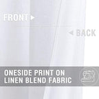 jinchan Lien Tier Curtains and Valances, 26x36, 3 Panels, Beige White - Image 4