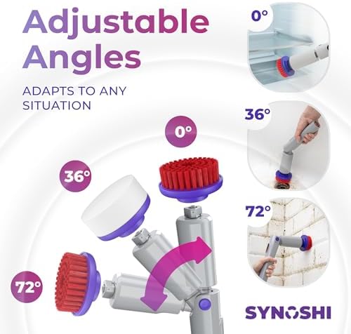 SYNOSHI PRO Electric Spin Scrubber Cordless Cleaning Bathroom Scrubber - Image 2