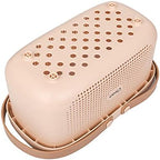 JiatuA Plastic Storage Basket with Handle Portable Shower Caddy Tote Organizer Basket Bin for Bathroom Kitchen Dorm Room Bedroom, Pink - Image 3