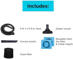 BLACK+DECKER 2.5 Gallon Shop Vac, 3 HP Wet Dry Vacuum with Powerful Suction, Portable for Garage Car and Home Use, Pet Hair Cleaning, Accessories Included, BDXV18134PA - Image 7