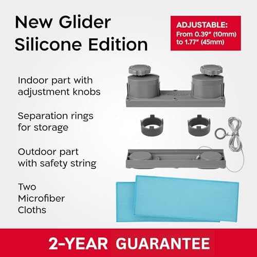 Tyroler Glider R-4 AFC Magnetic Window Cleaner Tool Fits Windows 0.4"-1.8" - Image 4