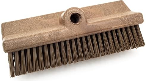 SPARTA 40423EC01 Plastic Floor Scrub Brush, Wall Brush, Equipment Brush with Nonabsorbent Bristles for Industrial Kitchens, Hospitals, Commercial Cleaning, 10 Inches, Brown - Image 2