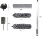 Microfiber Feather Duster Kit with 100” Extension Pole 6 PCS Reusable Bendable Washable Dusters for Cleaning Machine Washable Ceiling Fan Cleaner Duster for Cleaning Cobweb, Furniture, Blinds，Ceiling - Image 2