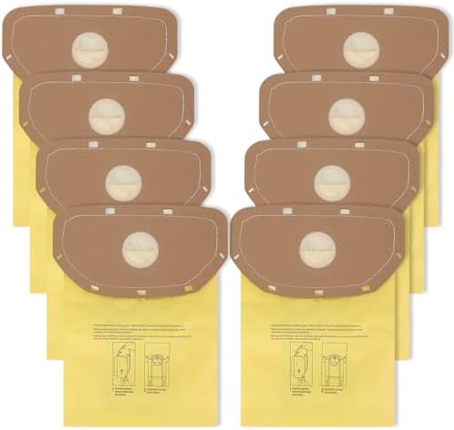 8 PCS AH10232 Sealed Collar Vacuum Bags for Hoover Commercial MPWR 40V Cordless Backpack Vacuum CH93619, CH93600 ， Type CB1 Replacement Filter Bag with Leak-Proof Design by Unknown