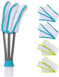 SetSail Blind Duster, Window Cleaner Duster Brush with 5 Microfiber Sleeves by SetSail