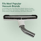 Selgo Floor Brush with Metal Curved Swivel Elbow with Soft Horsehair Bristles, for Eureka and Universal Vacuum Cleaners with 1 and 1/4 Inch Wand Size Opening (1.25 Inch) (32mm) 10 Inch Wide - Image 4